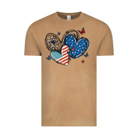 Vintage Camel american flag leopard hearts Vintage Tee - MaliasSmallBusiness