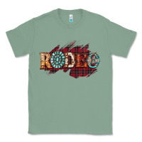 Sage Rodeo Christmas Classic Tee - CowhideDigitalArt