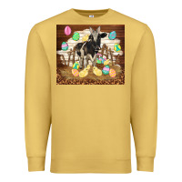 Antique Gold cow and chick easter Premium Sweatshirt - TumblerDesignByShophia