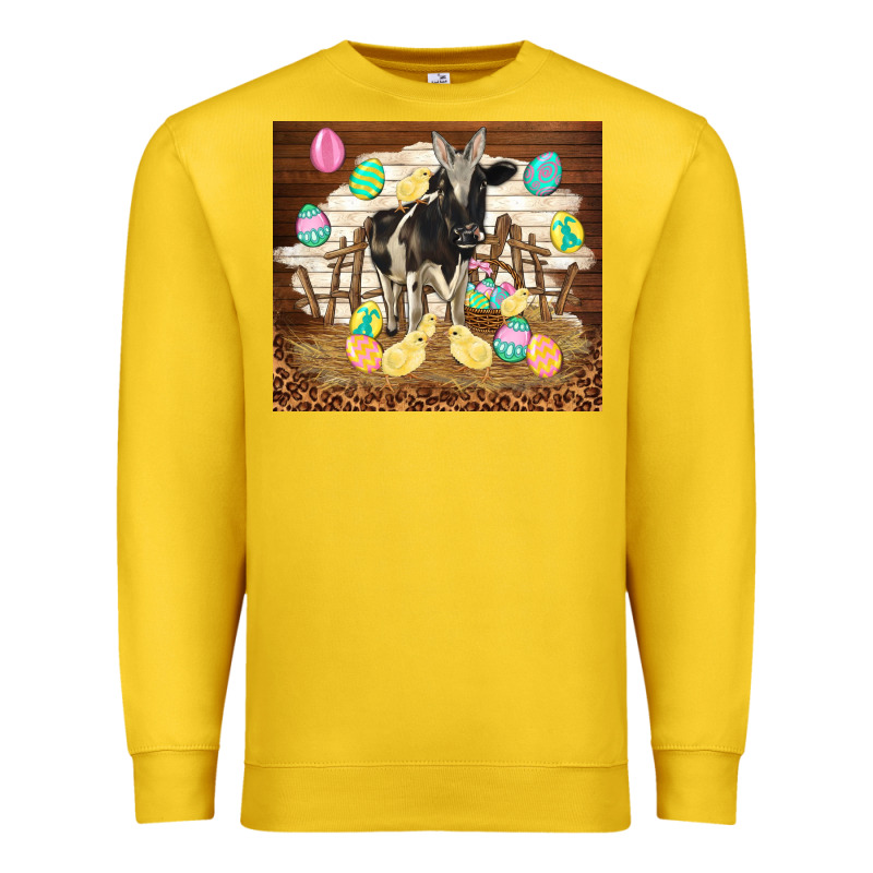 Cow And Chick Easter Premium Sweatshirt by TumblerDesignByShophia | Teevron