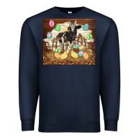 Navy cow and chick easter Premium Sweatshirt - TumblerDesignByShophia