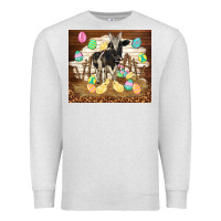 Oatmeal Heather cow and chick easter Premium Sweatshirt - TumblerDesignByShophia