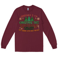 Burgundy griswold christmas tree farm Long Sleeve Tee - MaliasSmallBusiness