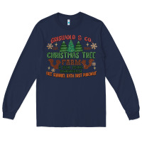 Navy griswold christmas tree farm Long Sleeve Tee - MaliasSmallBusiness