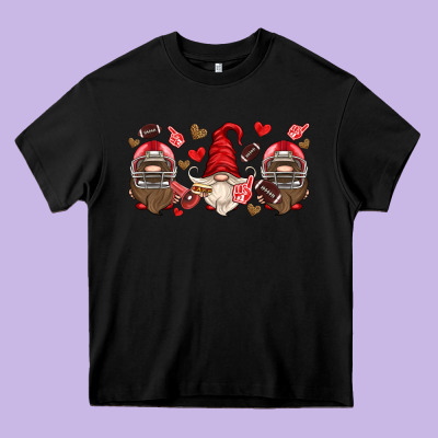 American Football Gnome Heavy Core Tee Designed By Hra Design Shop