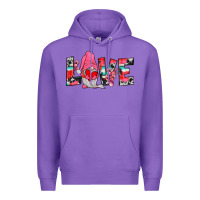Purple gnome love Premium Hoodie - JahusDesignShop