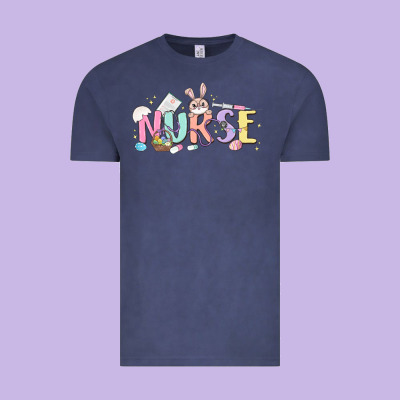 Easter Nurse Vintage Tee Designed By Maliassmallbusiness