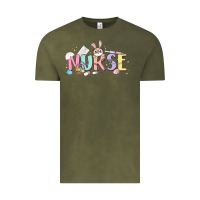 Vintage Olive easter nurse Vintage Tee - MaliasSmallBusiness