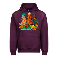 Mauve Wine christmas basketball trees bbs Urban Hoodie - BundleAndBundleShop