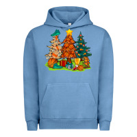 Pigment Pebble Blue christmas basketball trees bbs Urban Hoodie - BundleAndBundleShop