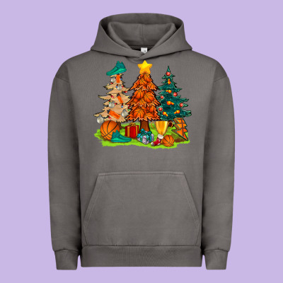 Christmas Basketball Trees Bbs Urban Hoodie Designed By Bundleandbundleshop
