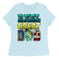 Baby Blue reely great dad Ladies Tee - HRA Design Shop