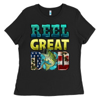 Black reely great dad Ladies Tee - HRA Design Shop