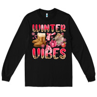 Black pink winter vibes Long Sleeve Tee - MaliasSmallBusiness