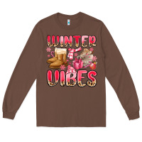 Chestnut pink winter vibes Long Sleeve Tee - MaliasSmallBusiness