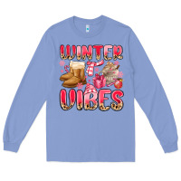 Colony Blue pink winter vibes Long Sleeve Tee - MaliasSmallBusiness
