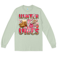 Matcha pink winter vibes Long Sleeve Tee - MaliasSmallBusiness