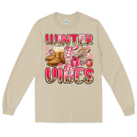 Mushroom pink winter vibes Long Sleeve Tee - MaliasSmallBusiness