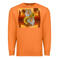 Carrot tigers with scratches Premium Sweatshirt - TumblerDesignByShophia