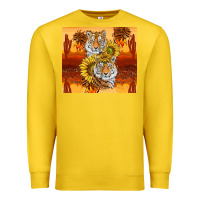Lemon tigers with scratches Premium Sweatshirt - TumblerDesignByShophia