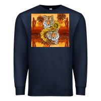 Navy tigers with scratches Premium Sweatshirt - TumblerDesignByShophia