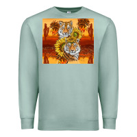 Seafoam tigers with scratches Premium Sweatshirt - TumblerDesignByShophia