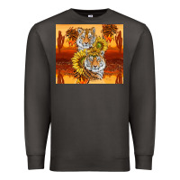 Smoke tigers with scratches Premium Sweatshirt - TumblerDesignByShophia