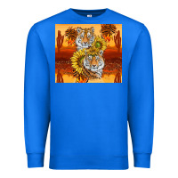 True Royal tigers with scratches Premium Sweatshirt - TumblerDesignByShophia