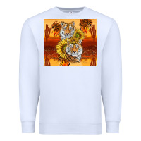 White tigers with scratches Premium Sweatshirt - TumblerDesignByShophia