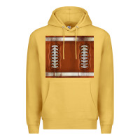Antique Gold distressed american football pattern Premium Hoodie - TumblerDesignByShophia