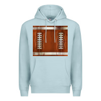 Blue Mist distressed american football pattern Premium Hoodie - TumblerDesignByShophia