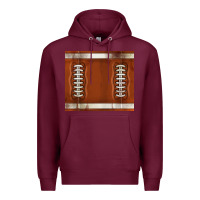 Burgundy distressed american football pattern Premium Hoodie - TumblerDesignByShophia