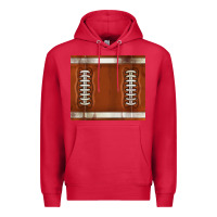 Cardinal distressed american football pattern Premium Hoodie - TumblerDesignByShophia