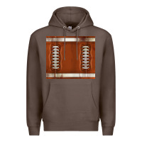Coffee distressed american football pattern Premium Hoodie - TumblerDesignByShophia