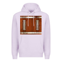 Lilac distressed american football pattern Premium Hoodie - TumblerDesignByShophia