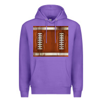Purple distressed american football pattern Premium Hoodie - TumblerDesignByShophia
