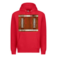 Red distressed american football pattern Premium Hoodie - TumblerDesignByShophia