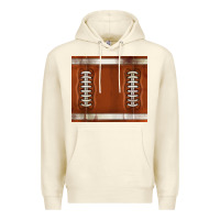 Sandshell distressed american football pattern Premium Hoodie - TumblerDesignByShophia