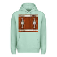 Seafoam distressed american football pattern Premium Hoodie - TumblerDesignByShophia