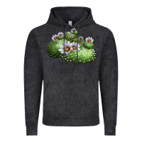 Vintage Black blossfeldia cactus Vintage Hoodie - LillyAllenDesigns