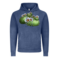 Vintage Denim blossfeldia cactus Vintage Hoodie - LillyAllenDesigns