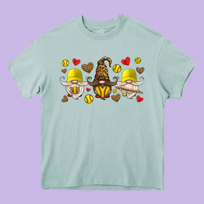 Softball Gnome Heavy Core Tee Designed By Hra Design Shop