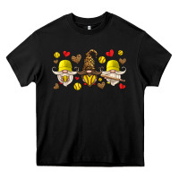 Black softball gnome Heavy Core Tee - HRA Design Shop