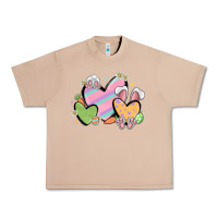 Burro easter hearts Urban Heavy Tee - MaliasSmallBusiness