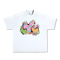 White easter hearts Urban Heavy Tee - MaliasSmallBusiness