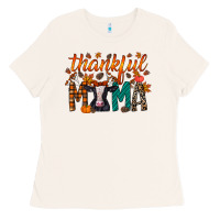 Bone thankful mama holstein cow Ladies Tee - RacoonDesign