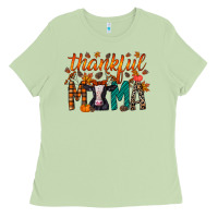 Matcha thankful mama holstein cow Ladies Tee - RacoonDesign