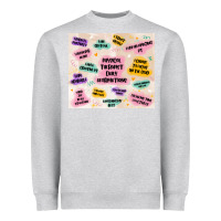 Heather Grey physical therapist daily affirmations Heavyweight Sweatshirt - MaliasSmallBusiness