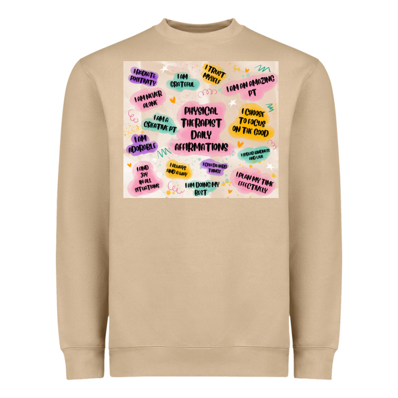 Physical Therapist Daily Affirmations Heavyweight Sweatshirt by MaliasSmallBusiness | Teevron
