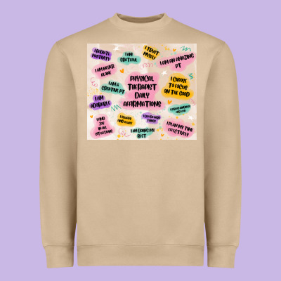 Physical Therapist Daily Affirmations Heavyweight Sweatshirt Designed By Maliassmallbusiness